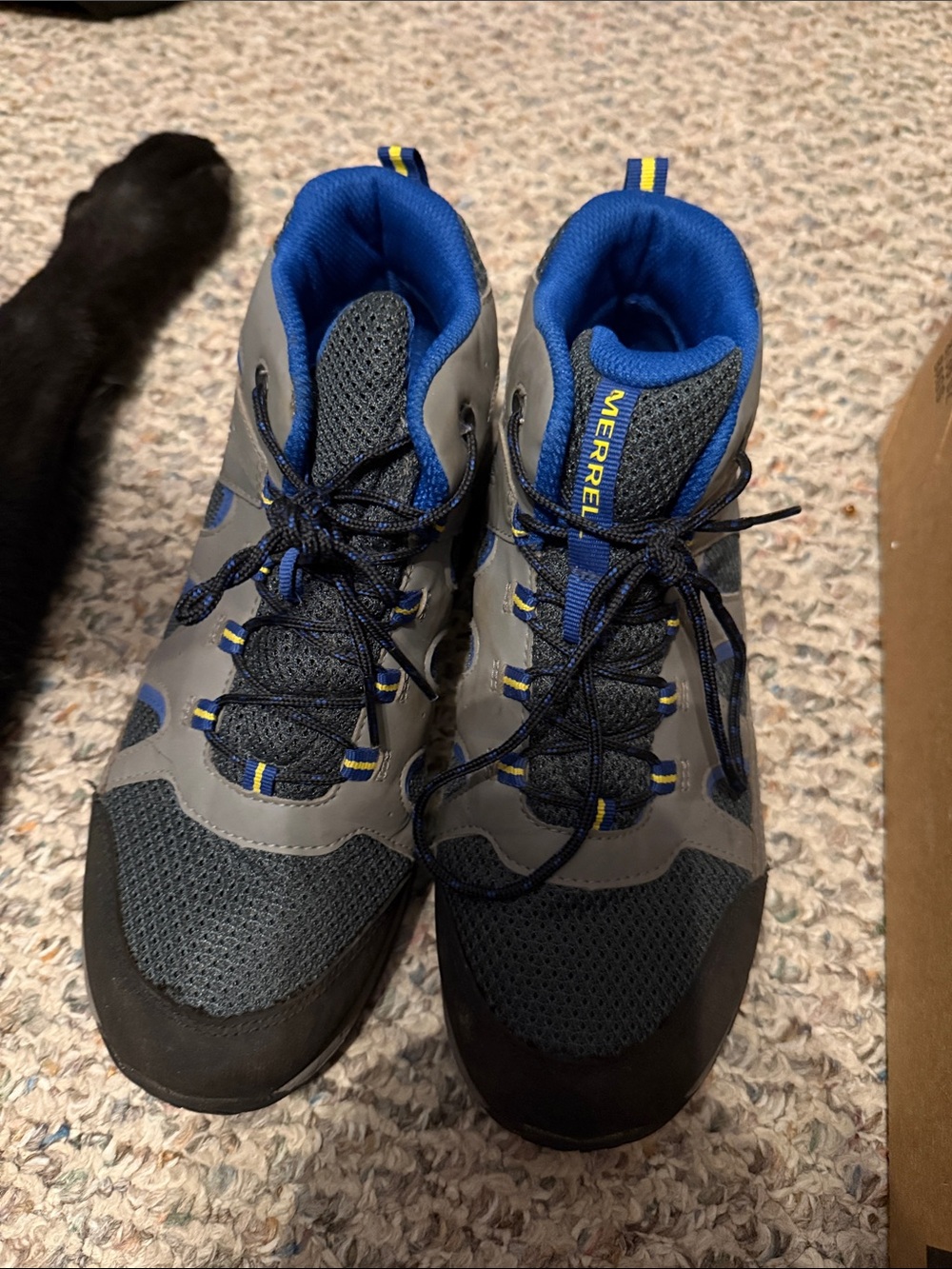 Merrell Gray and Blue Men's Trail Boots
